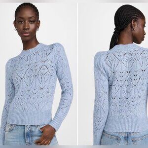 ASTR the Label Womens Light Blue Knit Sweater size Medium